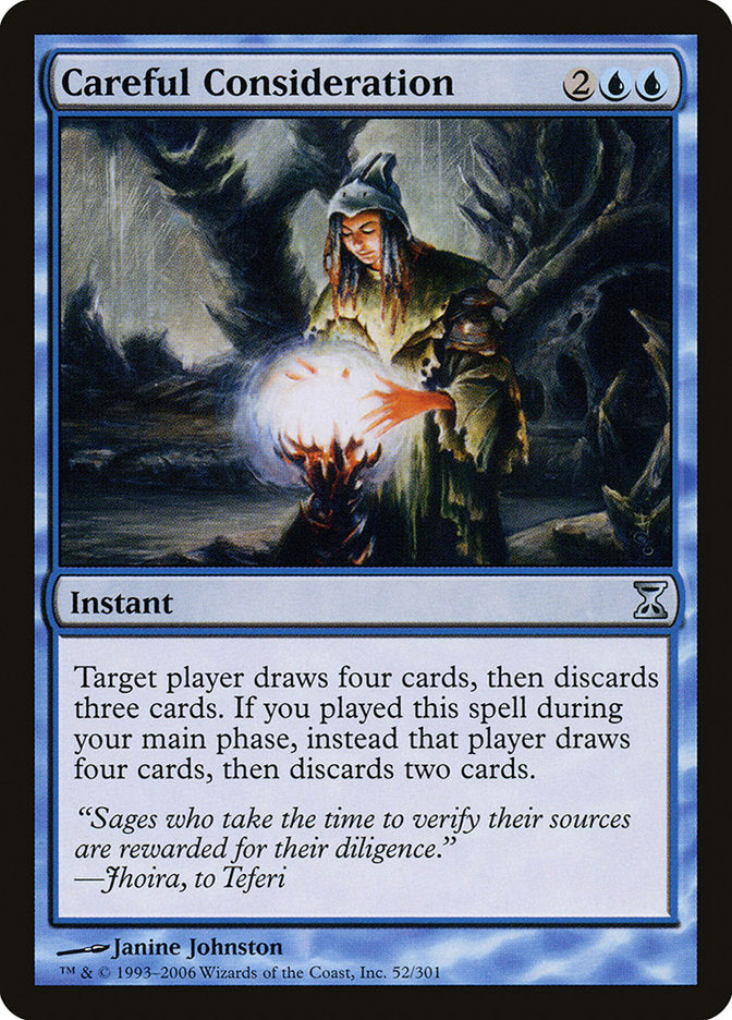 MTG Card Title: Careful Consideration TSP/52