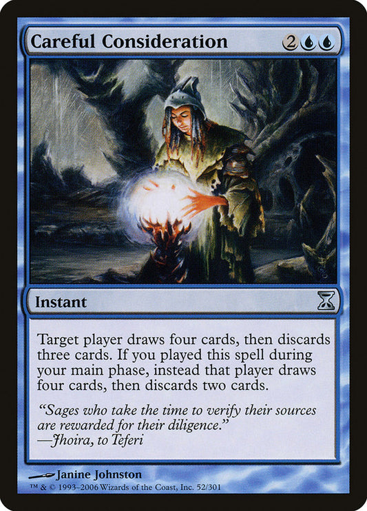 MTG Card Title: Careful Consideration TSP/52