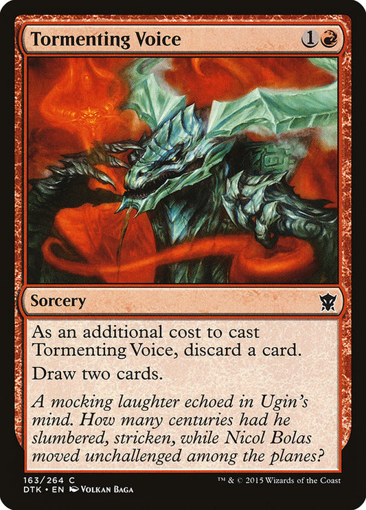 MTG Card Title: Tormenting Voice DTK/163