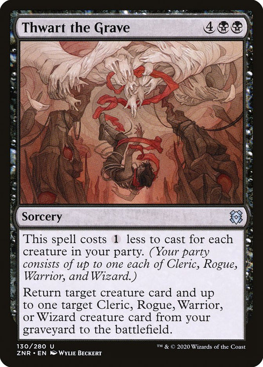 MTG Card Title: Thwart the Grave ZNR/130
