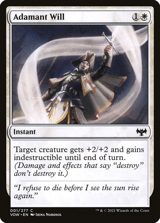 MTG Card Title: Adamant Will VOW/1