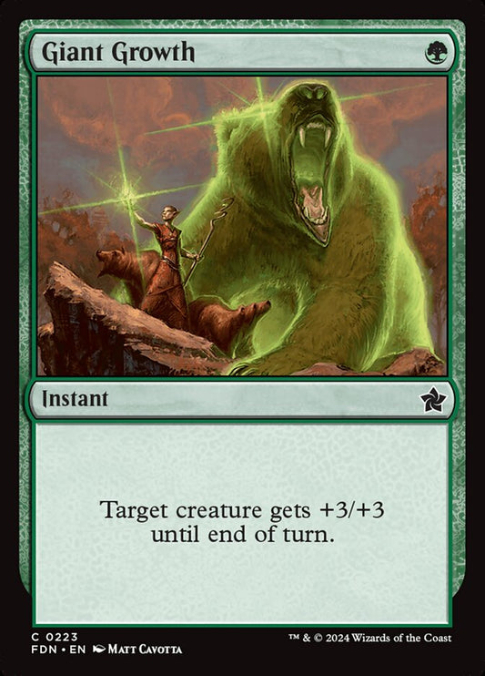MTG Card Title: Giant Growth FDN/223