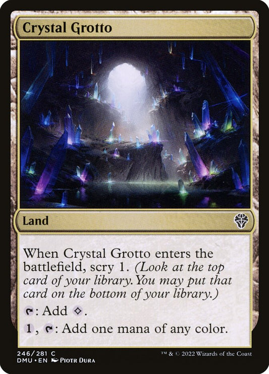 MTG Card Title: Crystal Grotto DMU/246