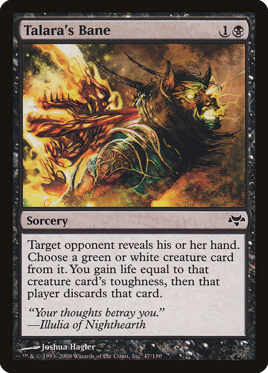 MTG Card Title: Talara's Bane EVE/47
