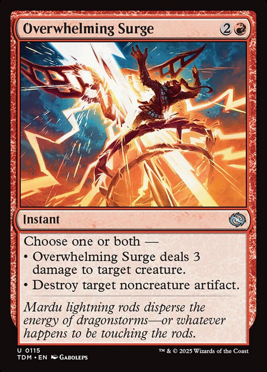 MTG Card Title: Overwhelming Surge TDM/115