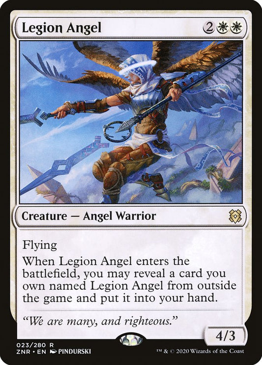 MTG Card Title: Legion Angel ZNR/23