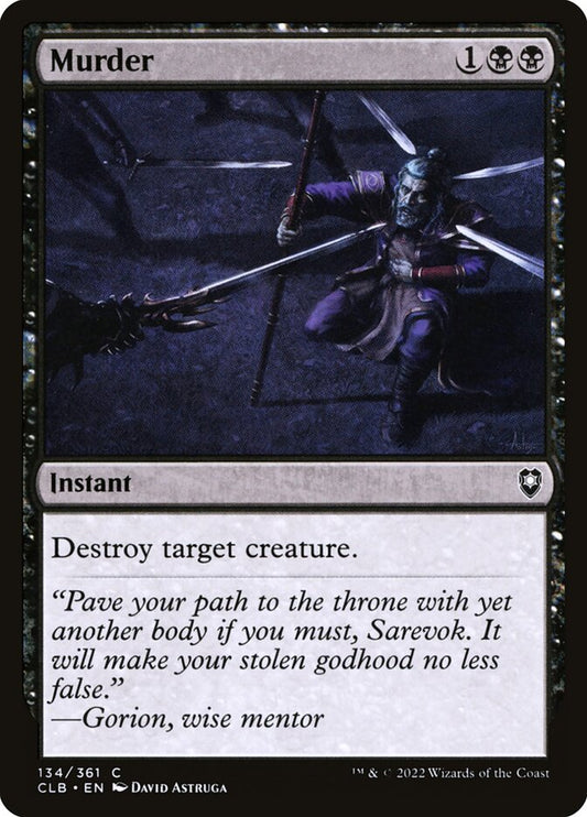 MTG Card Title: Murder CLB/134