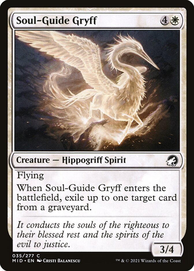 MTG Card Title: Soul-Guide Gryff MID/35