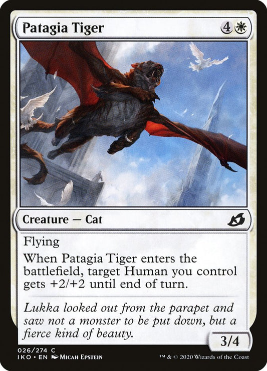 MTG Card Title: Patagia Tiger IKO/26