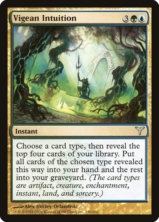 MTG Card Title: Vigean Intuition DIS/136