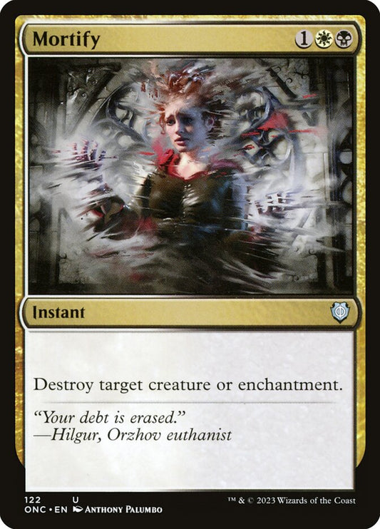 MTG Card Title: Mortify ONC/122