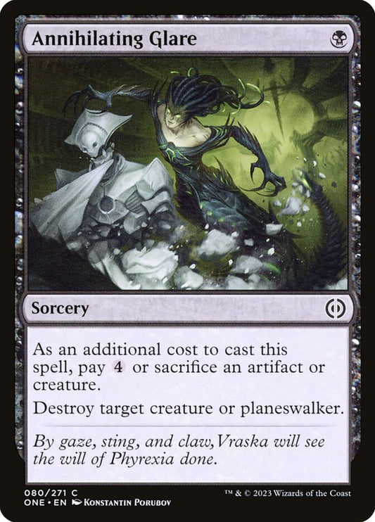 MTG Card Title: Annihilating Glare ONE/80