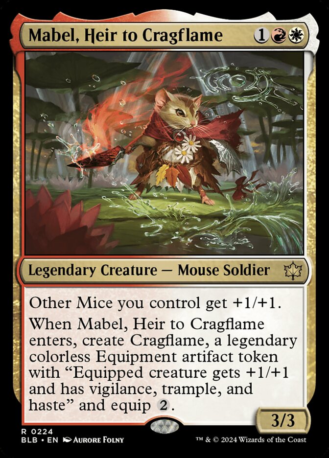 MTG Card Title: Mabel, Heir to Cragflame BLB/224
