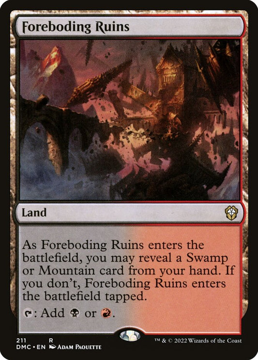MTG Card Title: Foreboding Ruins DMC/211