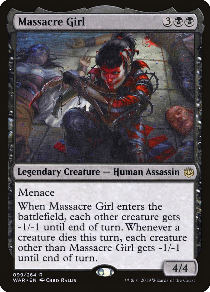 MTG Card Title: Massacre Girl WAR/99
