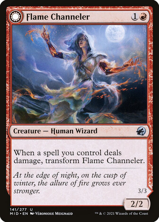 MTG Card Title: Flame Channeler // Embodiment of Flame MID/141