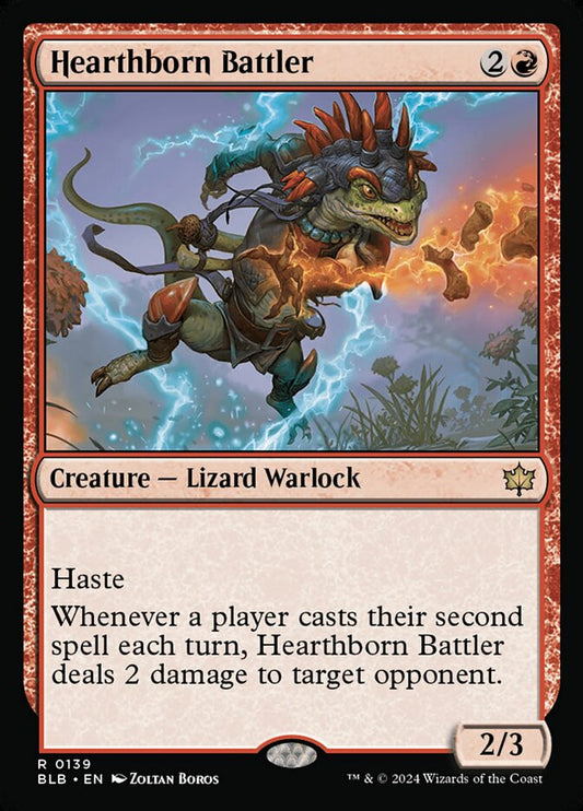 MTG Card Title: Hearthborn Battler BLB/139