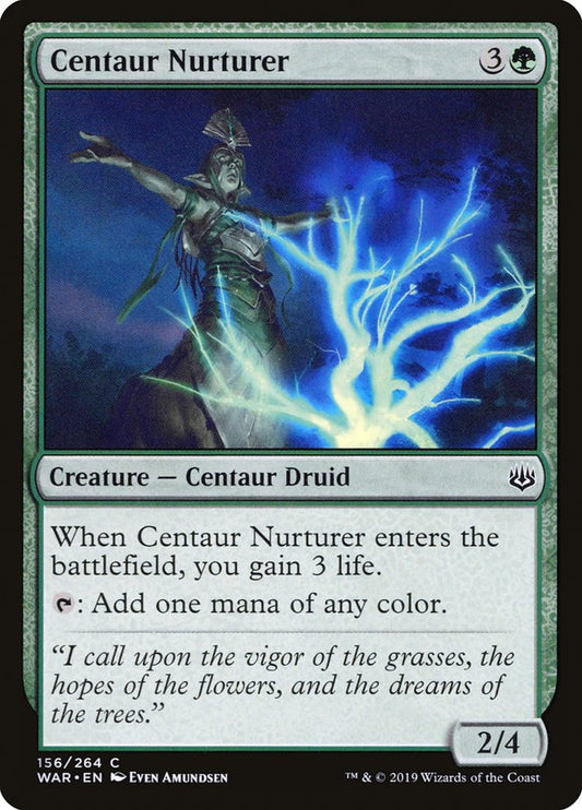 MTG Card Title: Centaur Nurturer WAR/156