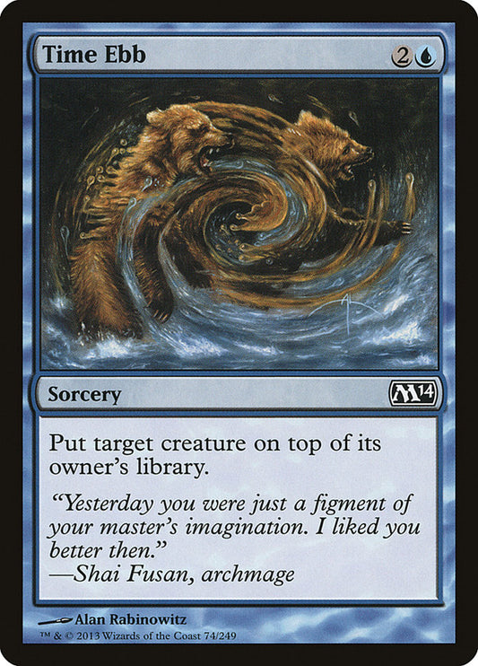 MTG Card Title: Time Ebb M14/74