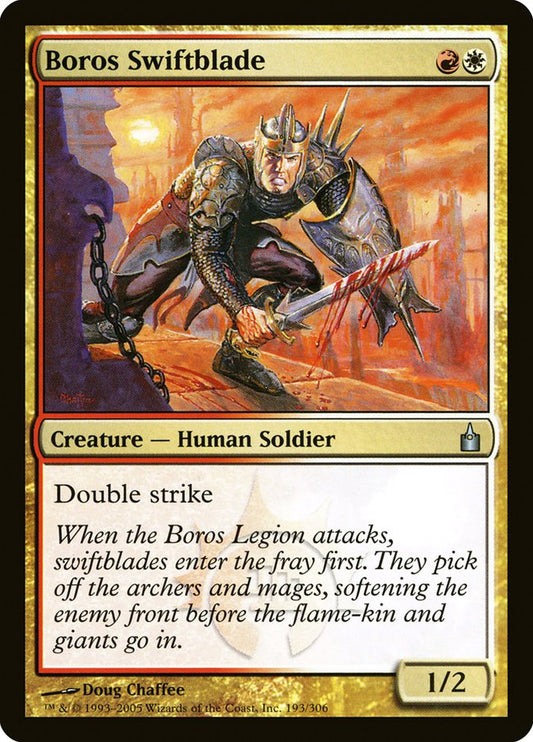 MTG Card Title: Boros Swiftblade RAV/193