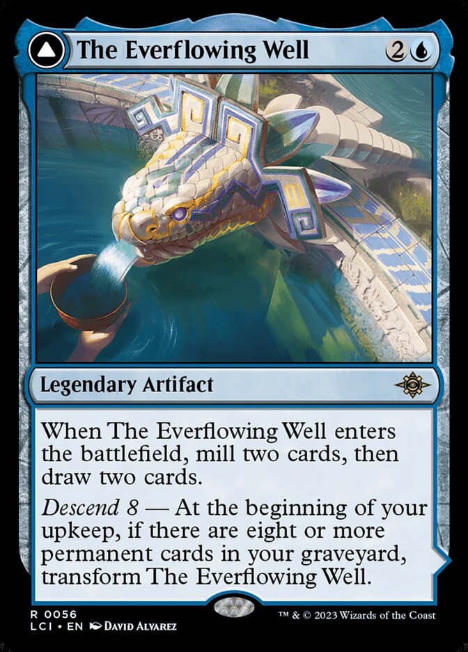 MTG Card Title: The Everflowing Well // The Myriad Pools LCI/56