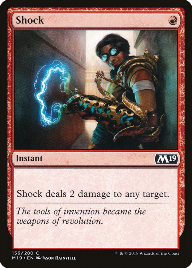MTG Card Title: Shock M19/156
