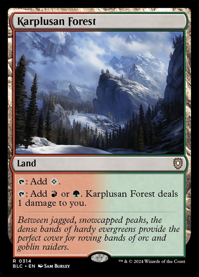 MTG Card Title: Karplusan Forest BLC/314