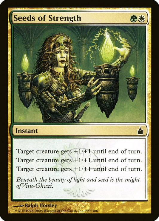 MTG Card Title: Seeds of Strength RAV/227