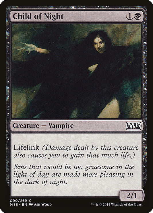 MTG Card Title: Child of Night M15/90