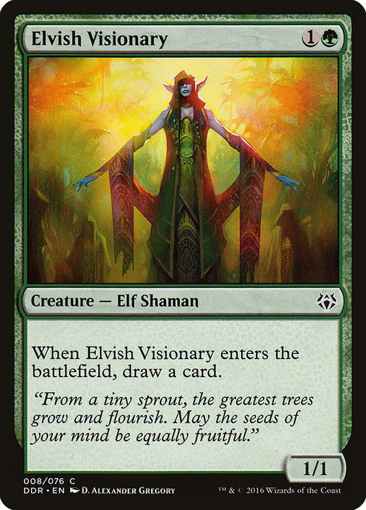 MTG Card Title: Elvish Visionary DDR/8