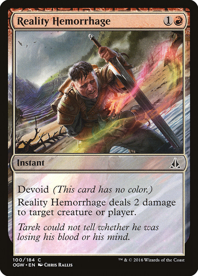 MTG Card Title: Reality Hemorrhage OGW/100
