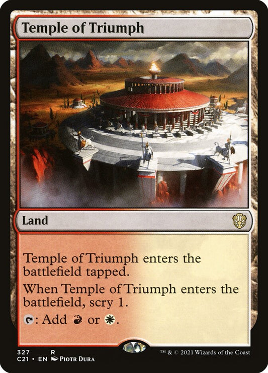 MTG Card Title: Temple of Triumph C21/327