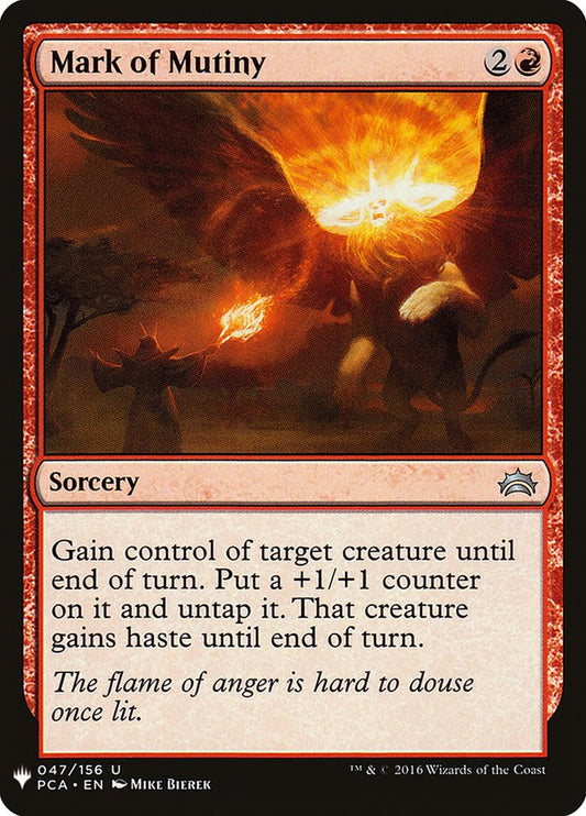 MTG Card Title: Mark of Mutiny PLST/PCA-47