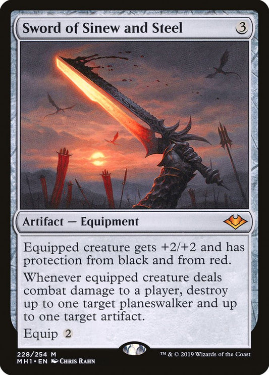MTG Card Title: Sword of Sinew and Steel MH1/228