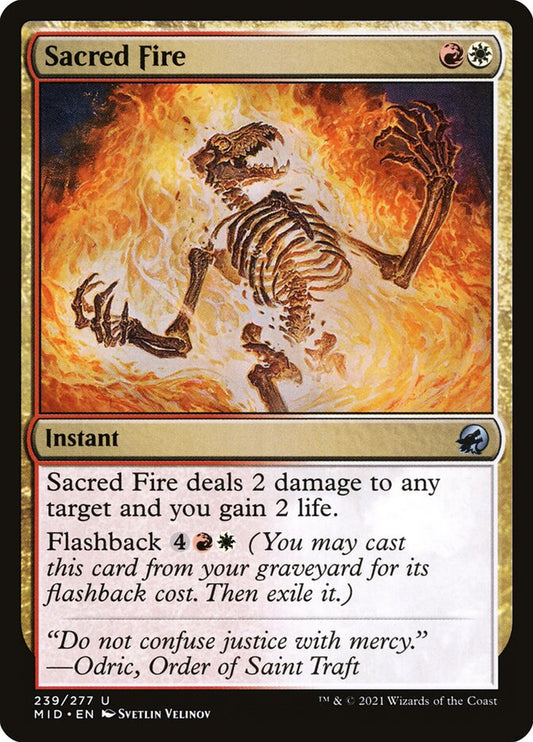 MTG Card Title: Sacred Fire MID/239