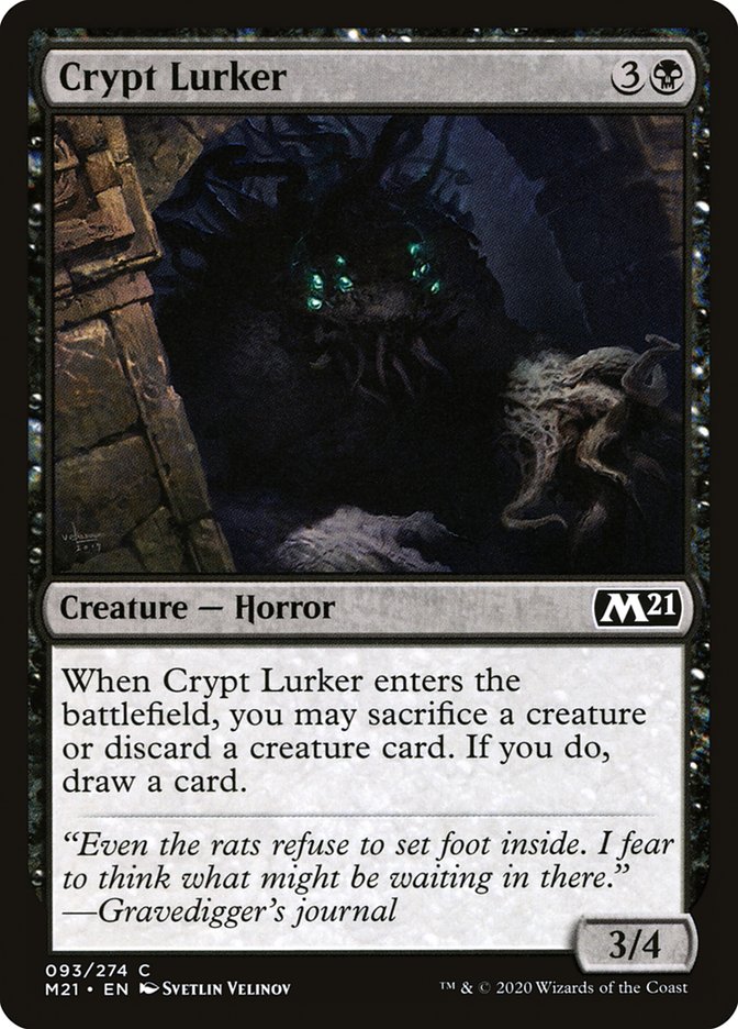 MTG Card Title: Crypt Lurker M21/93