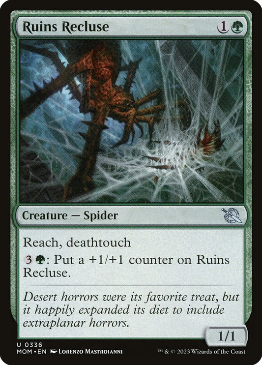 MTG Card Title: Ruins Recluse MOM/336