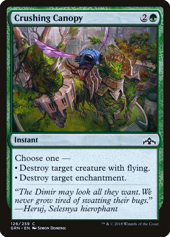 MTG Card Title: Crushing Canopy GRN/126