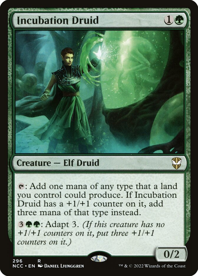 MTG Card Title: Incubation Druid NCC/296