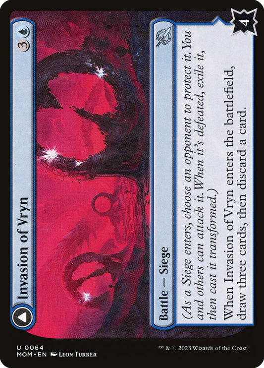 MTG Card Title: Invasion of Vryn // Overloaded Mage-Ring MOM/64