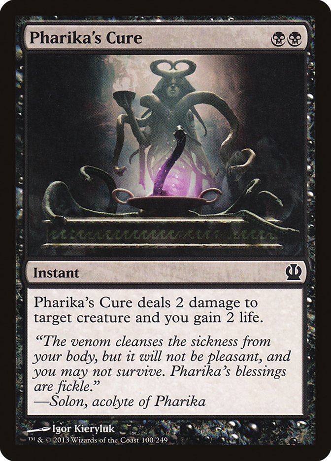 MTG Card Title: Pharika's Cure THS/100