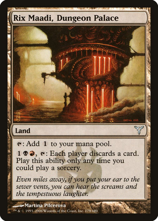 MTG Card Title: Rix Maadi, Dungeon Palace DIS/179