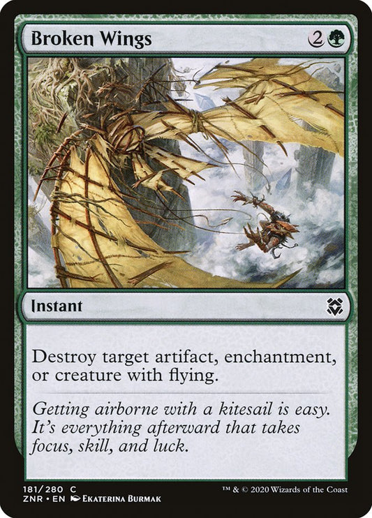 MTG Card Title: Broken Wings ZNR/181
