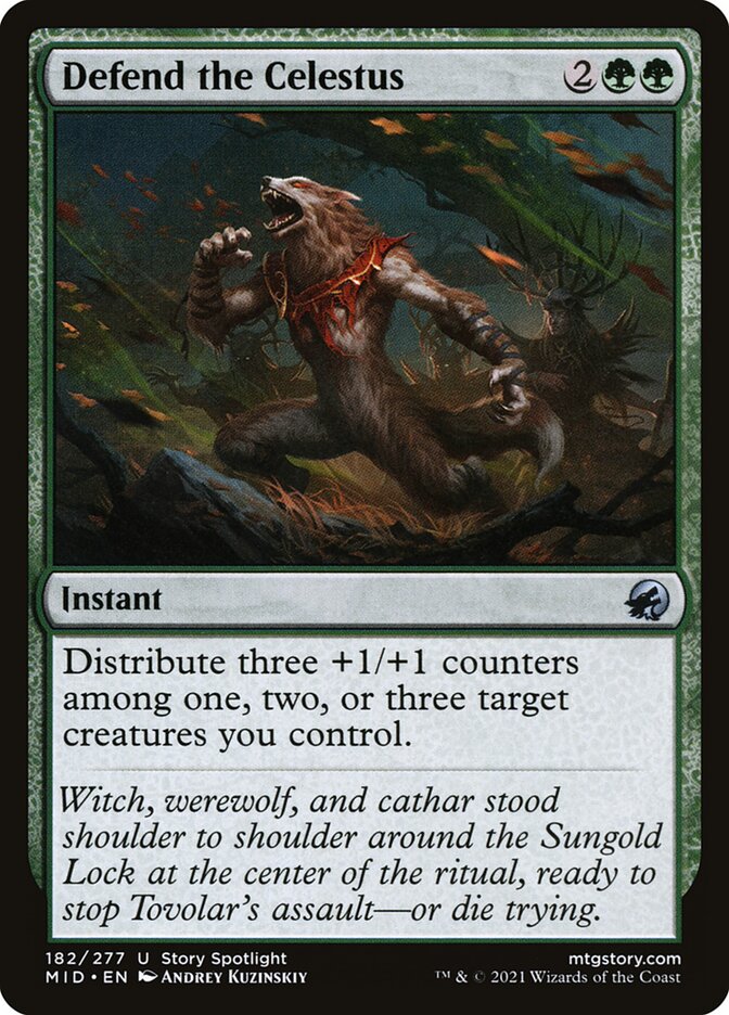 MTG Card Title: Defend the Celestus MID/182