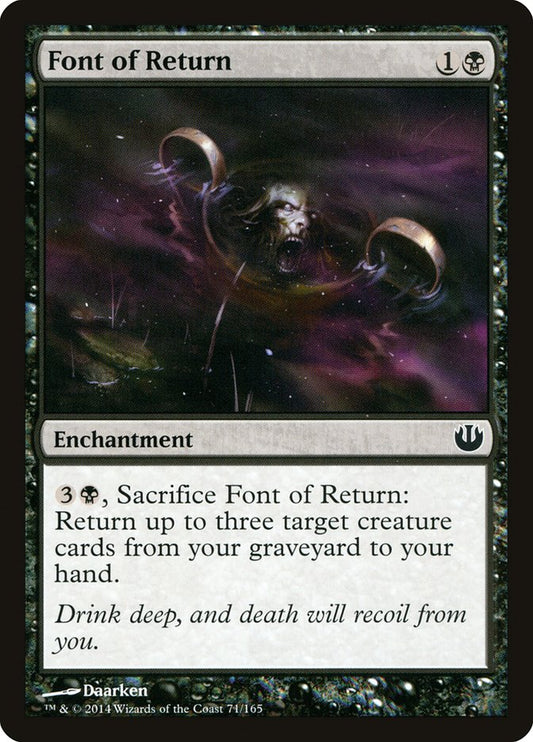 MTG Card Title: Font of Return JOU/71