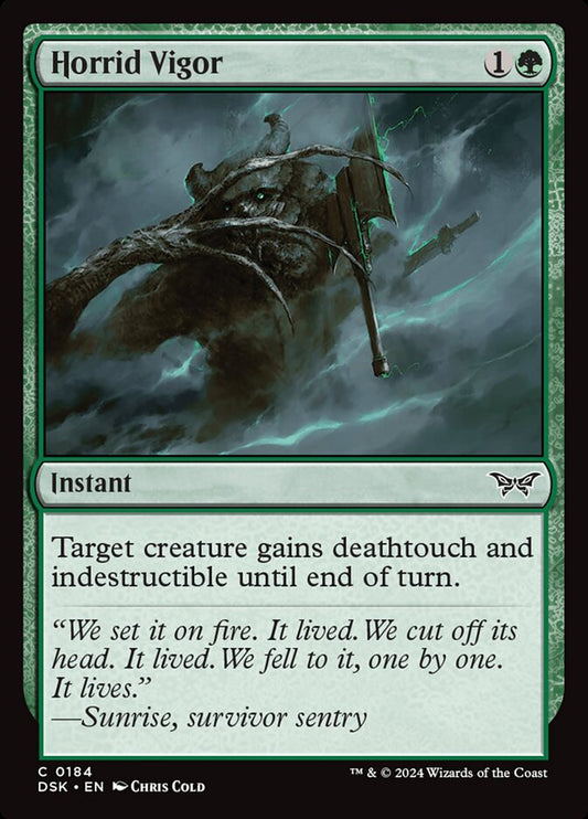 MTG Card Title: Horrid Vigor DSK/184