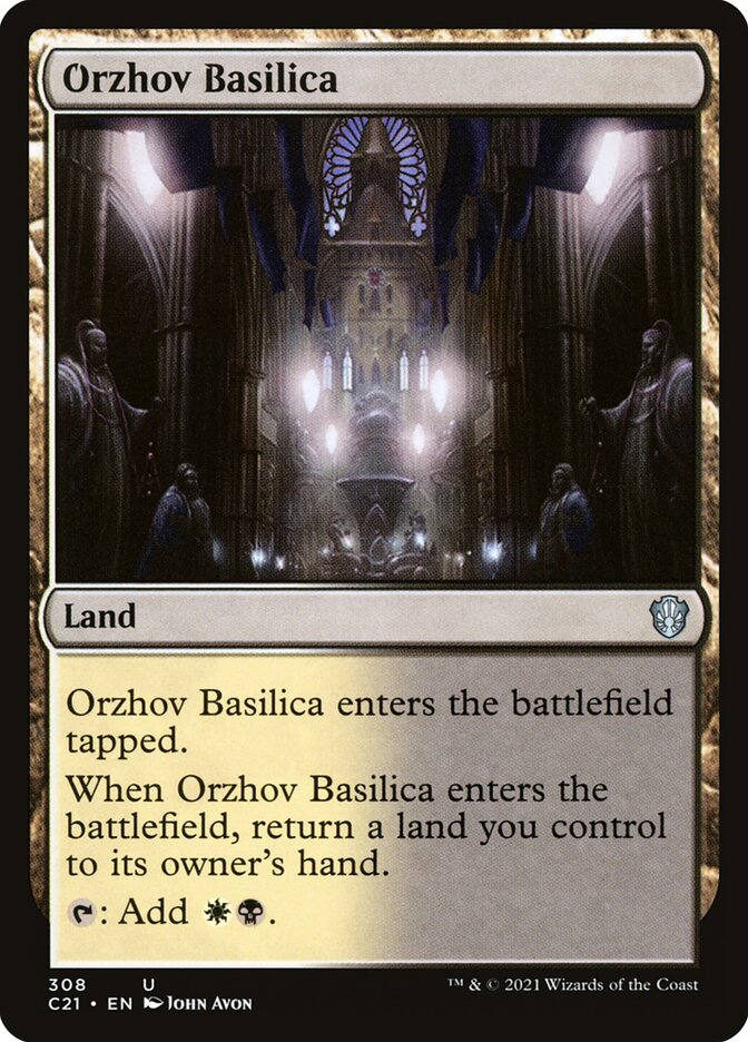 MTG Card Title: Orzhov Basilica C21/308