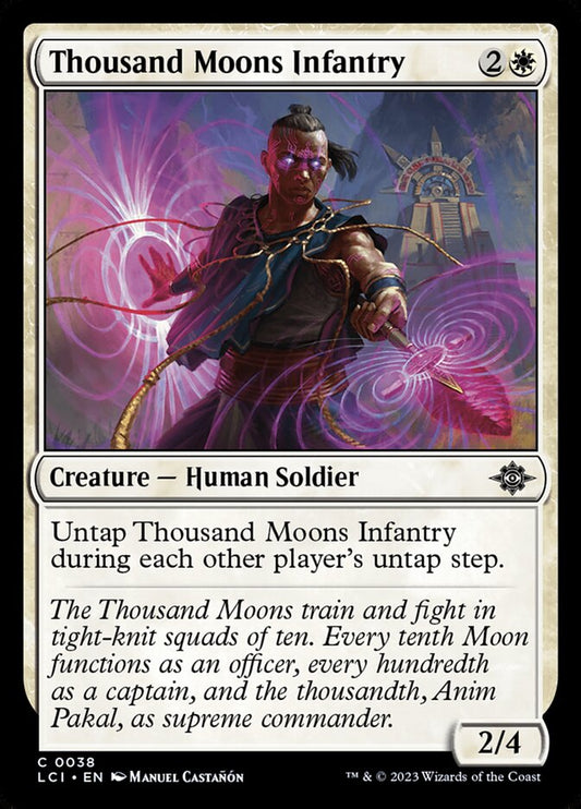 MTG Card Title: Thousand Moons Infantry LCI/38