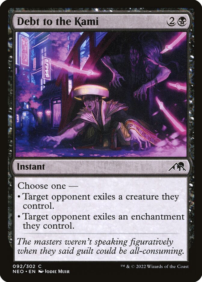 MTG Card Title: Debt to the Kami NEO/92