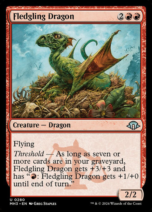 MTG Card Title: Fledgling Dragon MH3/280